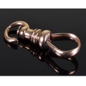 Victorian 14K Gold Dog Clip Clasp With Swivel For Albert Chain 0298