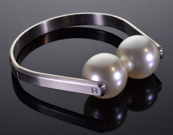Chanel Karl Lagerfeld Headphone Choker Necklace C… - image 4