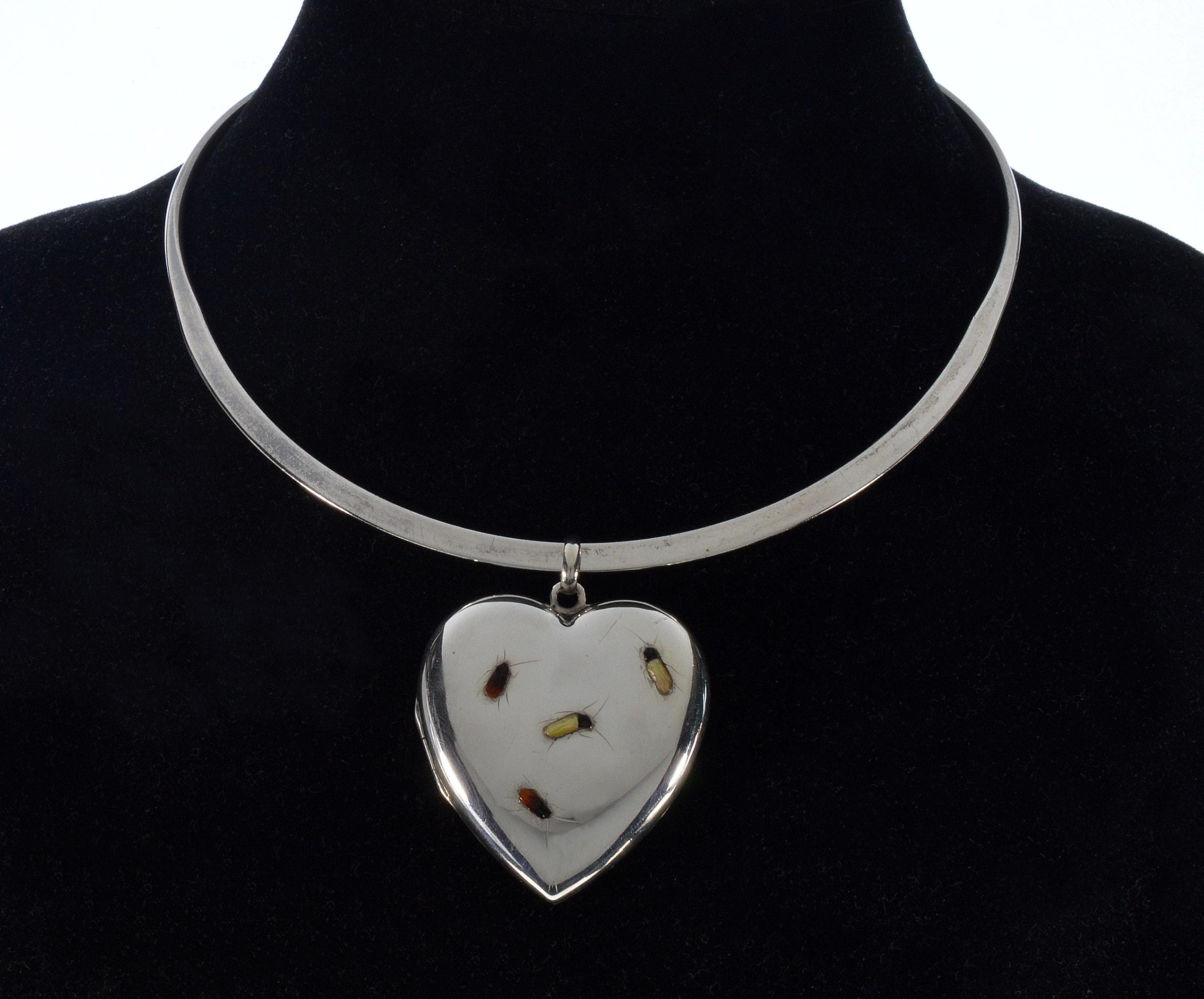 Sterling Japanese Shibayama Insect Inlay Pendant Locket - Etsy