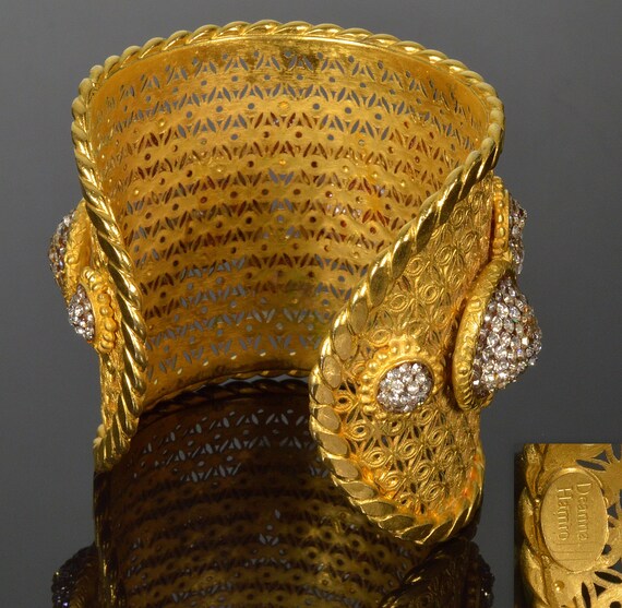 Vintage Deanna Hamro Etruscan Revival Cuff Bracel… - image 4