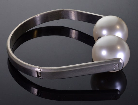 Chanel Karl Lagerfeld Headphone Choker Necklace C… - image 6