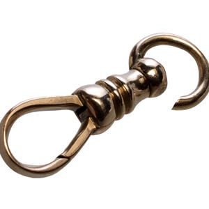 Victorian 10K Gold Dog Clip Clasp For Pocket Watch Albert Chain 0357
