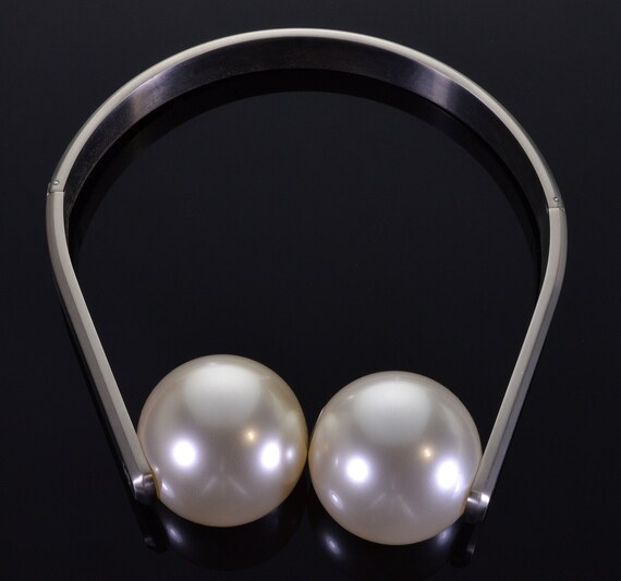 Chanel Karl Lagerfeld Headphone Choker Necklace C… - image 3