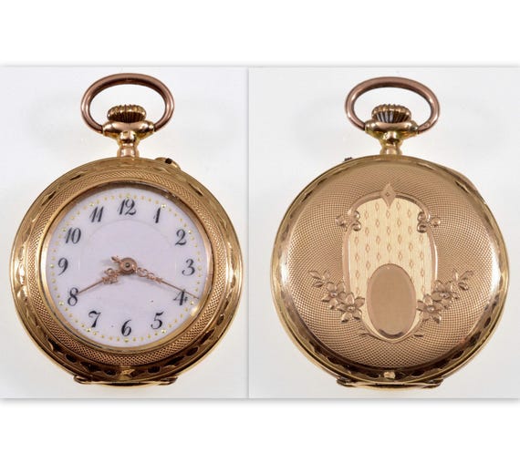 Antique Victorian 14K Gold Swiss Ladies Watch C.1890 Working  display picture 1