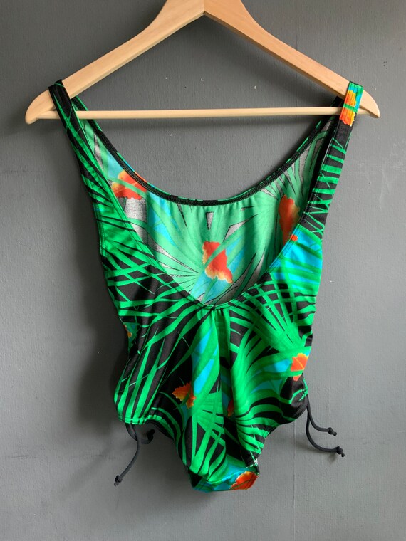 Vintage swimming costume 90s one piece swimsuit … Gem