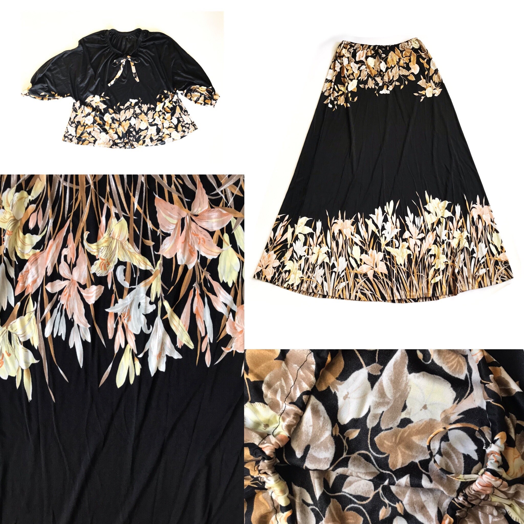 Long skirt cheap with blouse