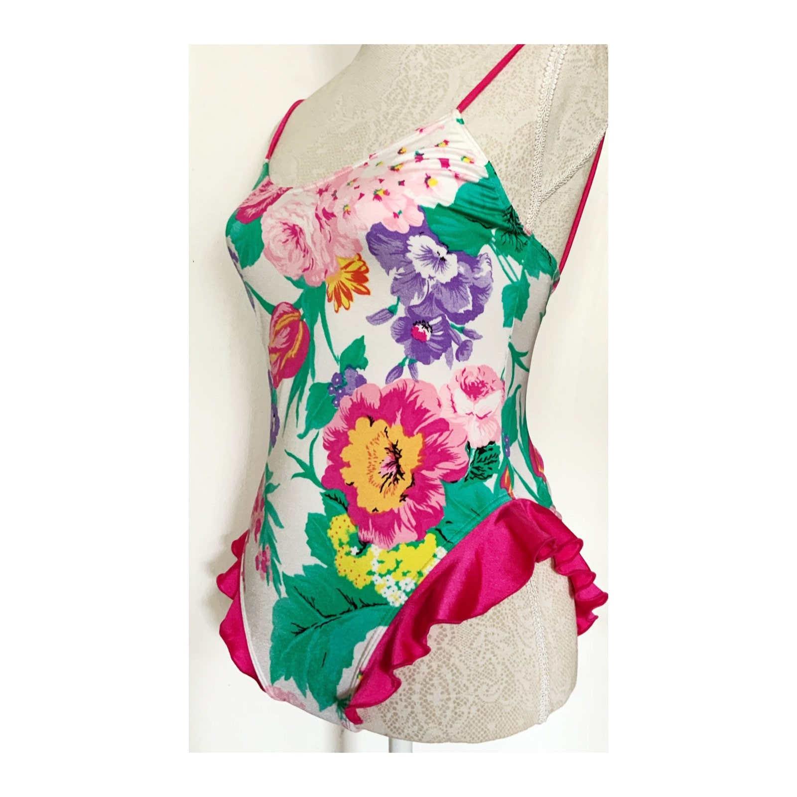 Frilly swimming costume discount