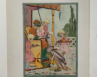 Small Vintage Print - Fairytale Art - Golden Goose Print