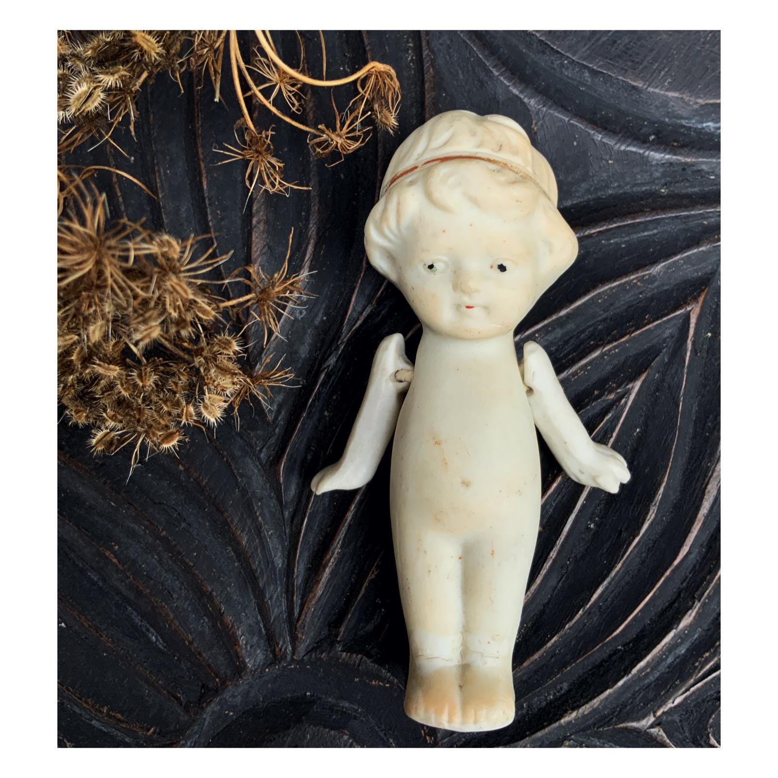 Tête De Poupée Ancienne En Biscuit MONTREUIL DL 11 – Porcelaine Française (Années 1900)