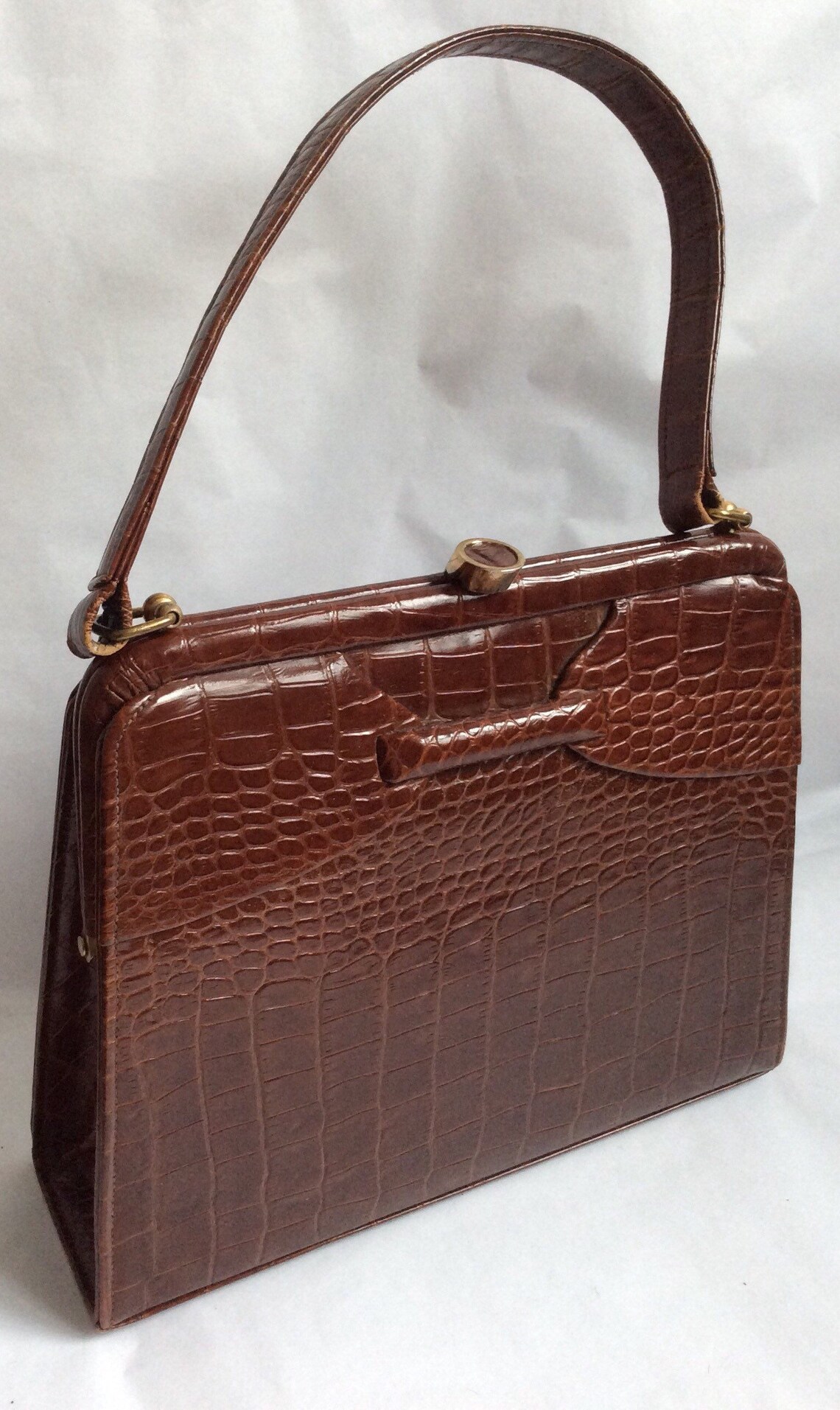 Lederer for Russell Bromley Hand Bag Mid Century Chic Moc - Etsy
