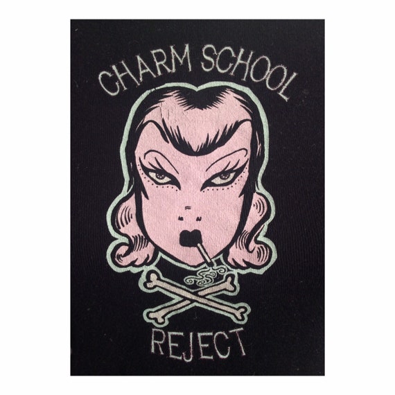 Charm school reject t shirt - leopard print top -… - image 7