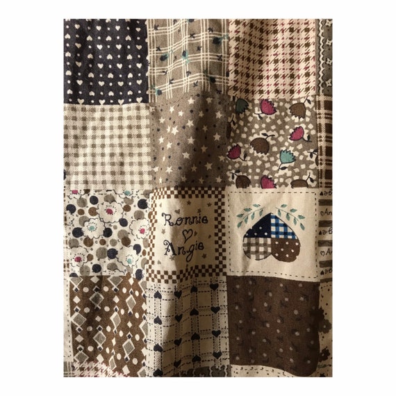 Vintage patchwork blouse - button down blouse - b… - image 7