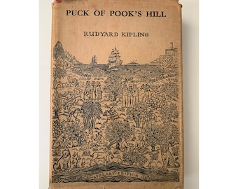 Puck of Pooks Hill by Rudyard Kipling - vintage book - illustrated book - classic reads