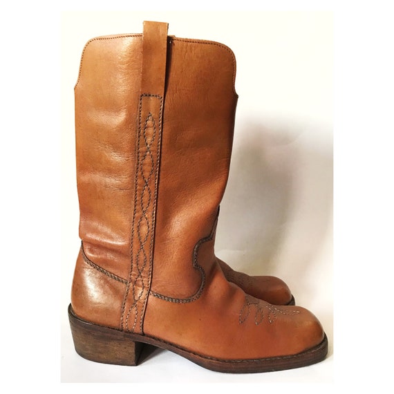 Brown leather boots - Supasho boots - campus boots