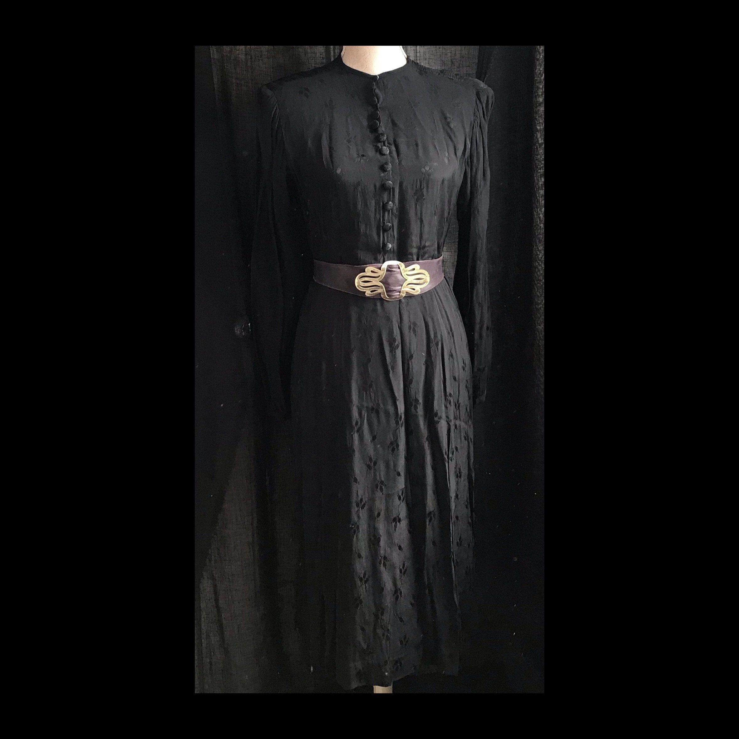 button down dress witchy dress Vintage glass dress Halloween dress 80s dress long sleeved dress shirt dress