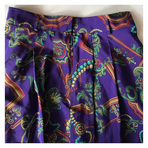 Vintage Jacques Vert skirt - pleated skirt - purp… - image 6
