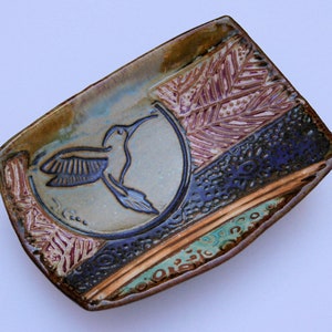 Hummingbird Soap Dish Spoon Rest or Jewelry Tray