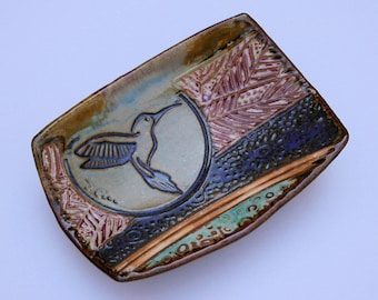 Hummingbird Soap Dish Spoon Rest or Jewelry Tray