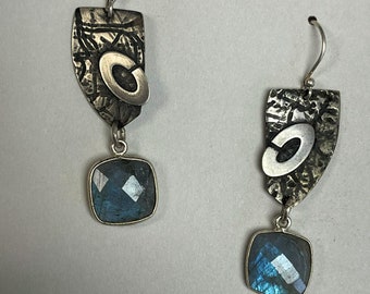 Labradorite and Sterling Silver Earrings