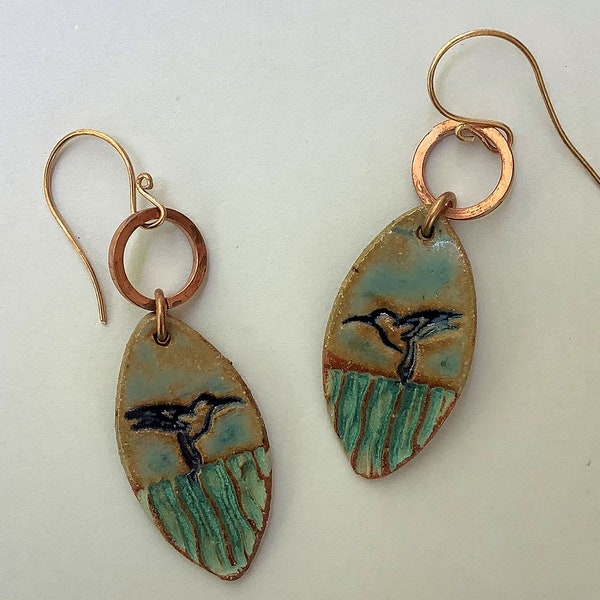 Pottery Earrings Etsy