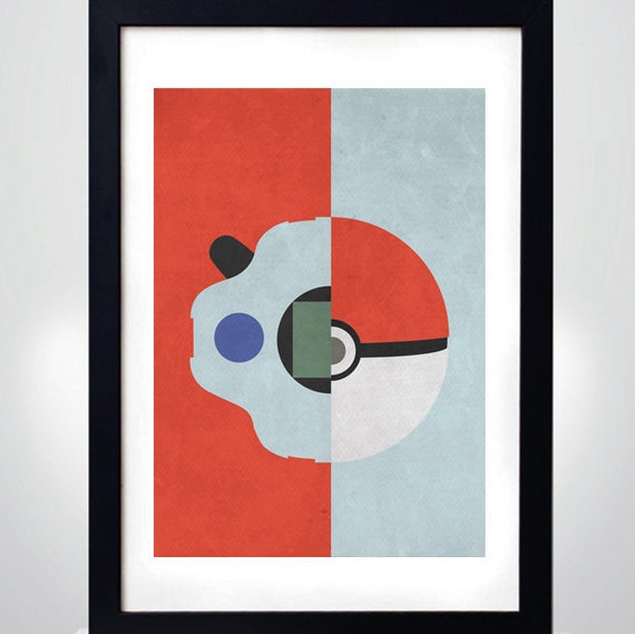 Pokemon Vs Digimon Poster Wall Art Print Poster Etsy