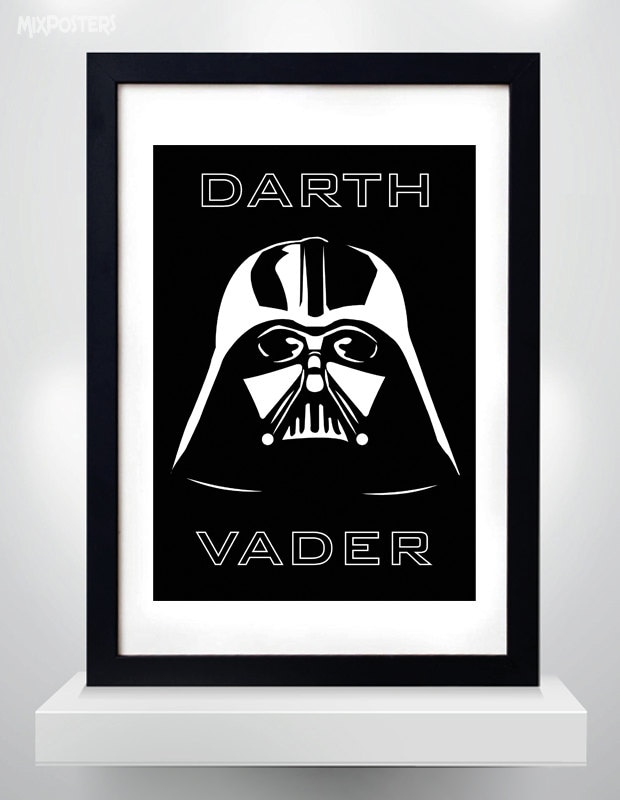 DARTH VADER Star Wars Wall Art Print Poster selectable Etsy