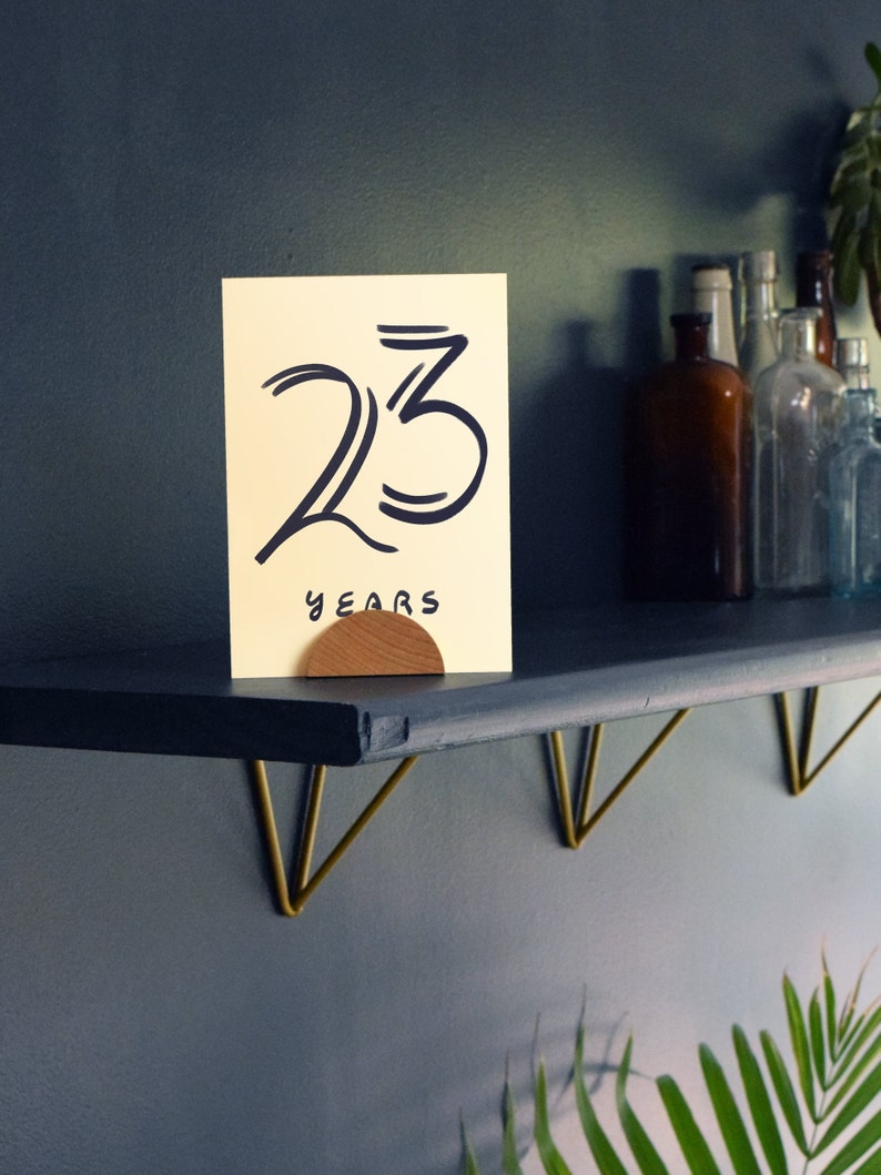 23 Years Sober Card Luxury Card Stock Twenty Three Years Sobriety Anniversary Gifts for Sponsor Sponsee Gifts Soberversary Cards image 3