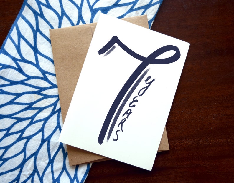 7 Years Sober Birthday Card Seven Years in Recovery Etsy