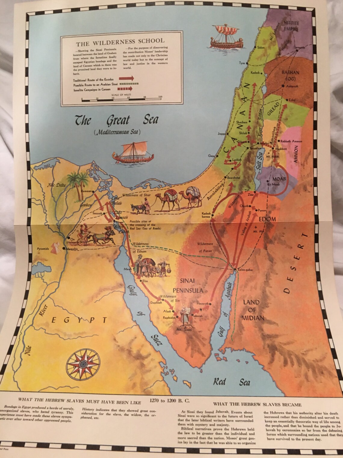 Vintage Maps Abingdon Pictorial Bible Maps 1961 Etsy