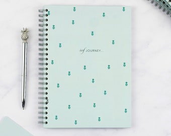 IVF Planner, Personalised IVF Journal, IVF Gift - Pineapple Design