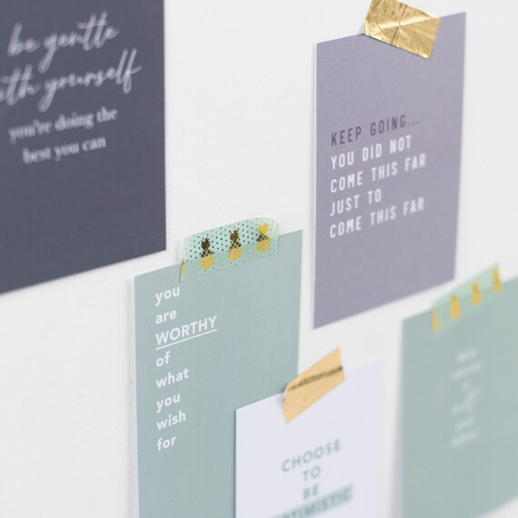 Two Week Wait Positivity Cards, IVF, IUI, FET, Mint and Grey