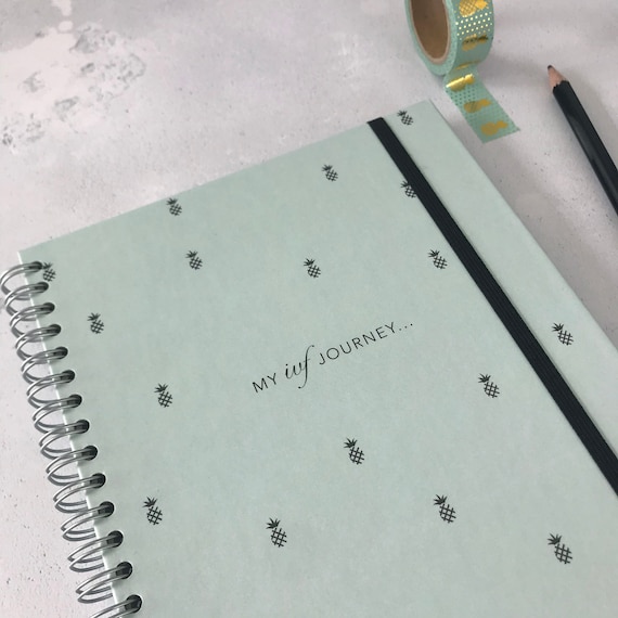 IVF Diary, IVF Journal, IVF Gift - Pineapple Design