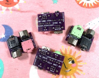 GAMEBOY Link 2 Sync XL // Adaptador de Sincronização Analógica de 3,5 mm para Porta Link // Porta GBA do Gb Pocket Color > lsdj nanoloop modular dmg advance sp eurorack