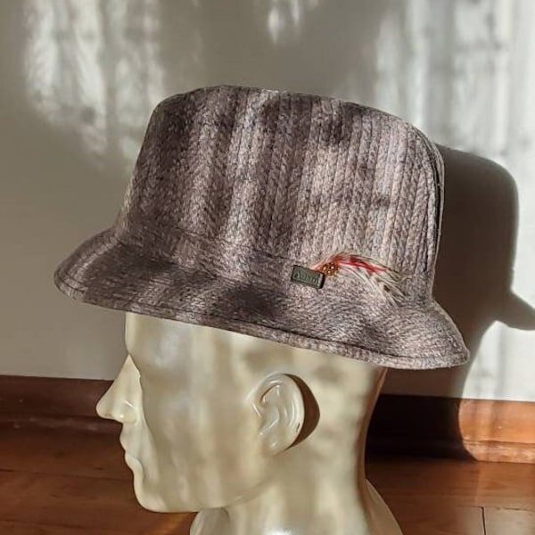 Sz 7 - 7.5 1950s Men's Fedora, Adam Hat, Men's MidCentury Accessories, Brown Hat, Gift Ideas Him, Treasures by the Gulf