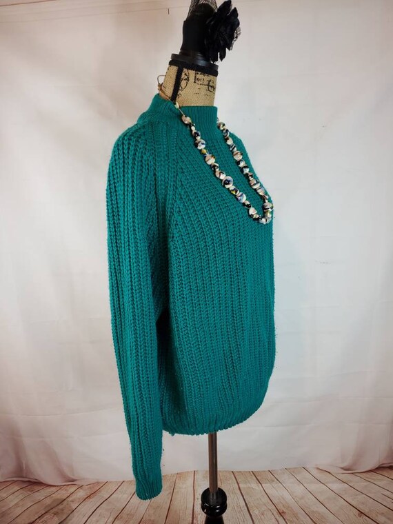 M Green Cable Sweater, Oversized Sweater by Gerar… - image 4