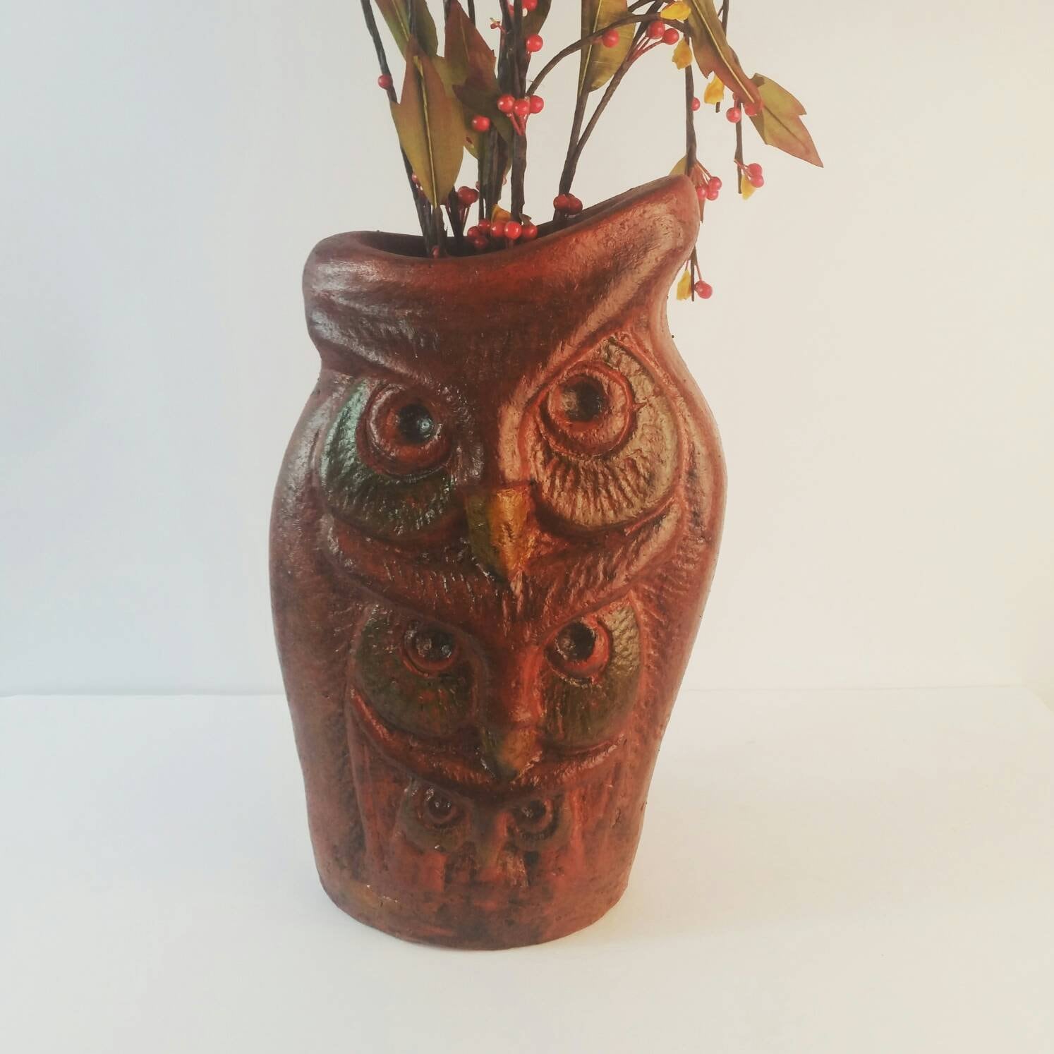 1970s Owl Vase Home Garden Decor l Owl Lovers Gift l Owl Vase Etsy