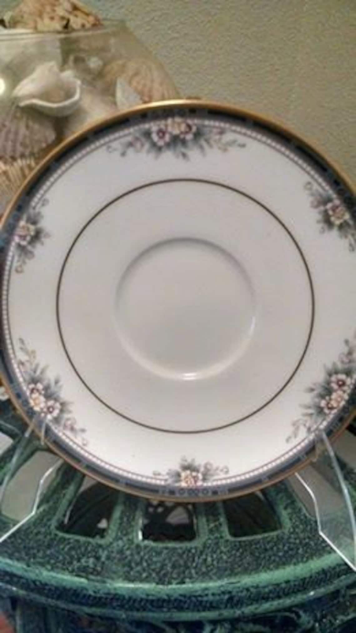 1980s Noritake China Ontario Pattern Footed Cup and Saucer Etsy