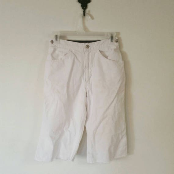 S Vintage LEVIS Shorts, Women's Shorts, White Cut… - image 1
