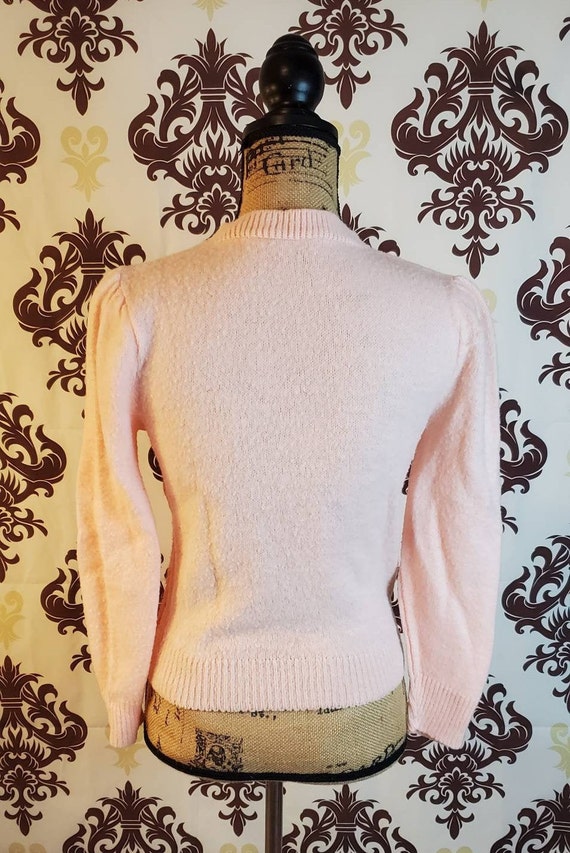 XXS Pullover Sweater Vintage 1970s 1980s Ombre Pi… - image 5