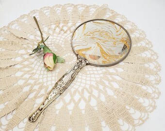 Vintage Hand Mirror, 14 inch Mirror, Buduoir Decor, Dresser Set, Gifts for Her, Mother's  Day Gifts,  Treasures by the  Gulf