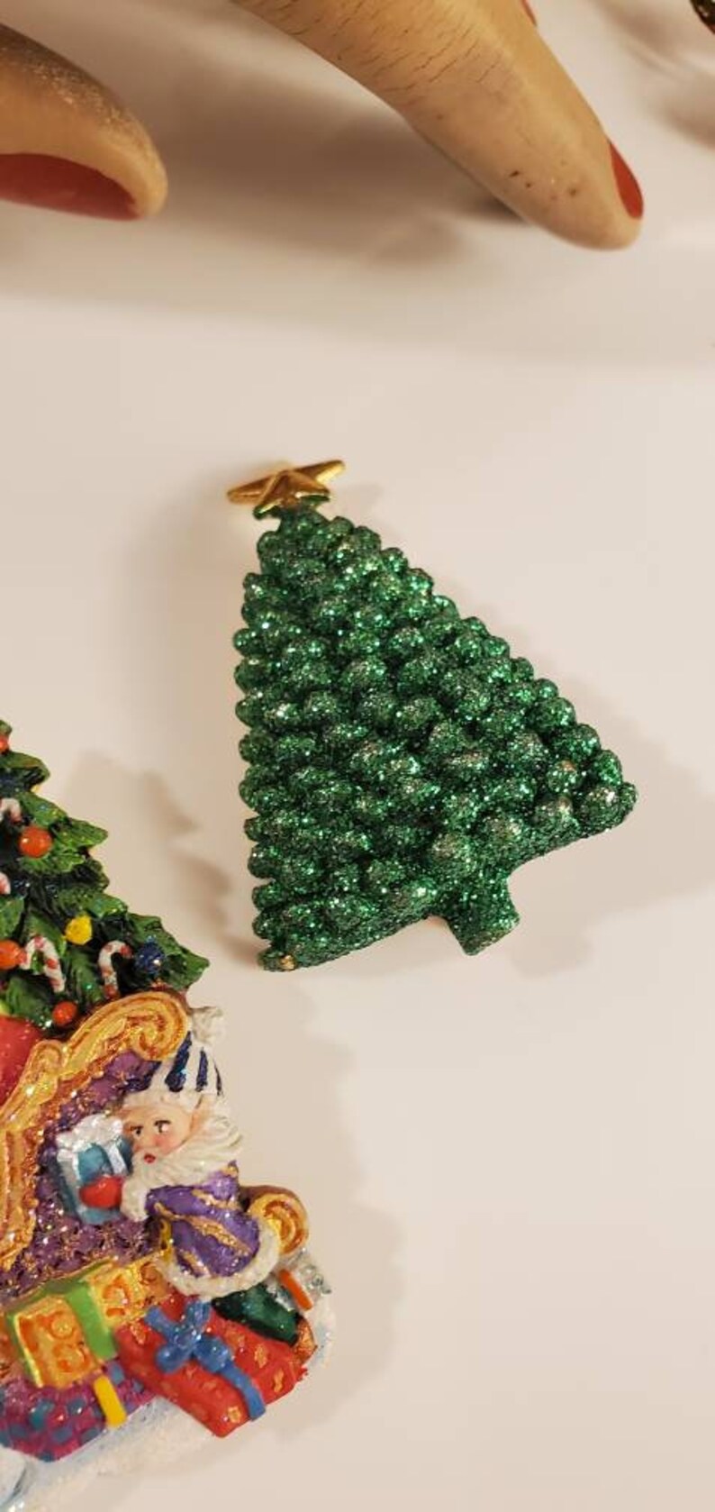 Midcentury Christmas Tree Pins Brooches Pin Holiday Jewelry Etsy