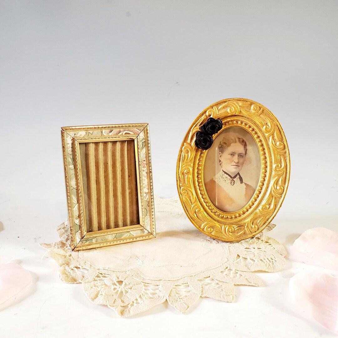 Vintage Picture Frames Small Picture Frames One Square One Etsy
