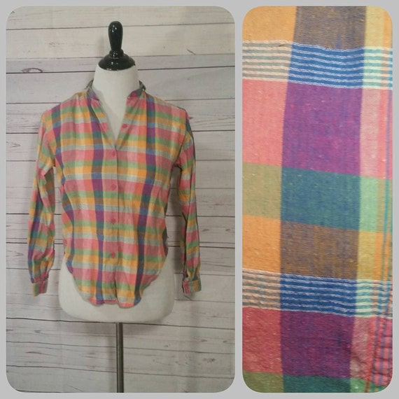 XS S Color Block Top, 80s Middy British Raj, Kids… - image 1