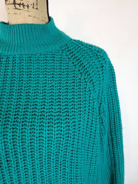 M Green Cable Sweater, Oversized Sweater by Gerar… - image 3