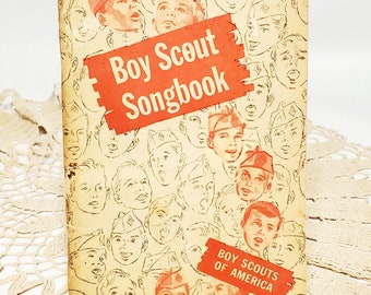 1961 Boy Scouts Song  Booklet, Vintage Book, Boy  Scouts, Gifts for  Kids,  Small Gift, Gift Ideas,  Treasures by the Gulf