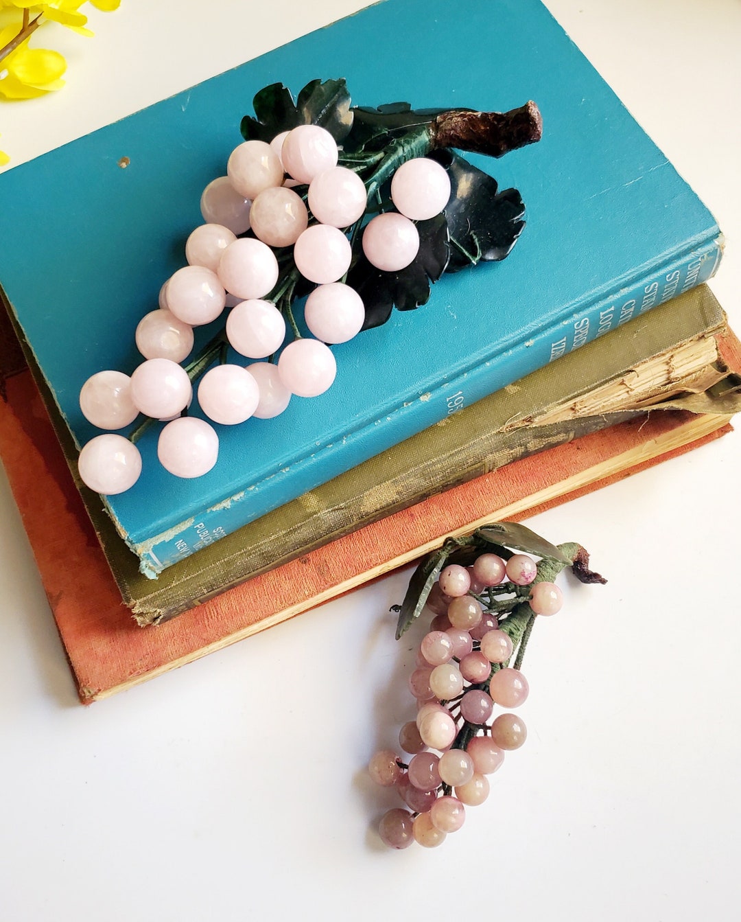 Choice of Glass Grapes, Glass Art, Glass Fruit, MCM Decor, Midcentury