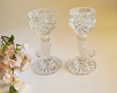 Anna Hutte Bleikristall candlestick holders, German Made Crystal Bird Candle holders, Set of 2, Gift Ideas, Treasures by the Gulf