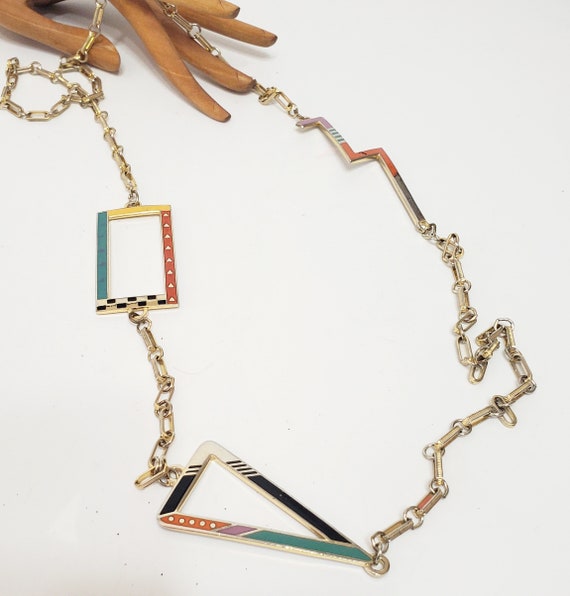 Vintage Laurel Burch Necklace,  1980s 1990s Long … - image 3