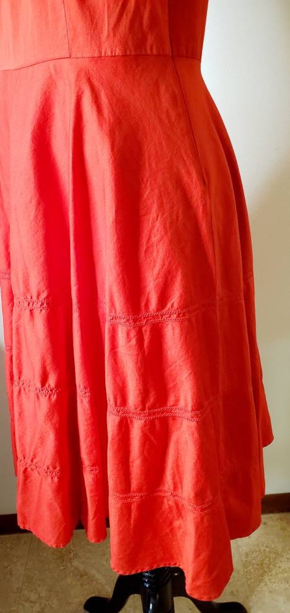 S M Red Sleeveless Dress, Liz Claiborne Dress, Vi… - image 8