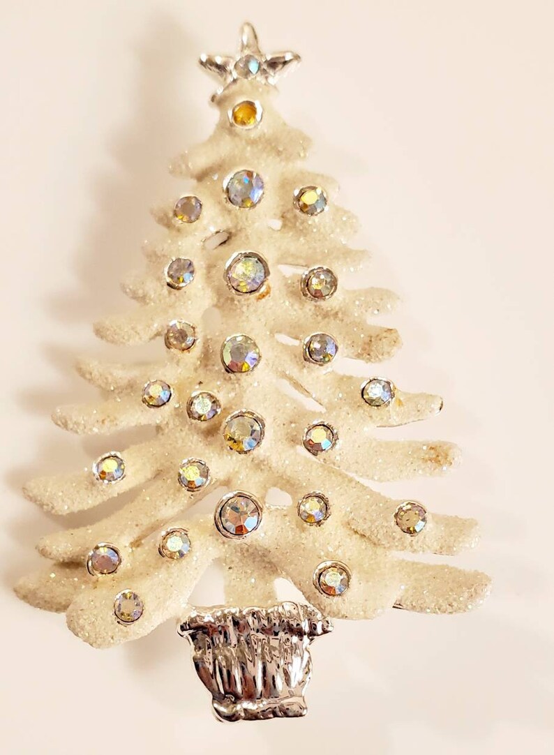 Midcentury Christmas Tree Pins Brooches Pin Holiday Jewelry Etsy